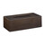 Relaxdays Tücherbox Bambus, Taschentuchbox mit Schiebeboden, Tissue Box für Taschentücher, HBT: 7,5x24x12cm, dunkelbraun