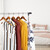Relaxdays 12er Set Kleiderbügel mit Kerben, Vintage Garderobenbügel, 360° drehbarer Haken, Holz Bügel, 45cm breit, natur