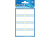 diepvriesetiket Z-design Home 36x28mm 40 etiketten wit/blauw