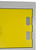 Laminate Door Locker - 4 Door - 300mm x 450mm - Yellow