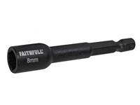 Faithfull FAISBMNUT8I Magnetic Impact Nut Driver 8mm x 1/4in Hex