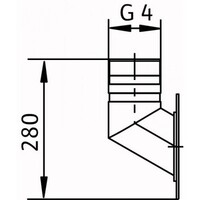 Wilo Rohrbogen 90 Grad DN100