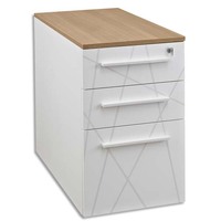 GAUTIER OFFICE Top bois Sunday Chêne pour caisson bureau/rangement bas ou mi-hauteur/armoire 42x2x80 cm