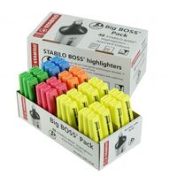 Stabilo BOSS Highlighter Pen Chisel Tip 2-5mm Line 5 Assorted Colours (Pack 48)