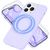 MagSafe Hülle mit 2x Schutz Glas für iPhone 14 Pro Max, Easy Clean Silikon Case Lila