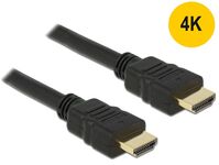 Anschlusskabel HDMI A Stecker an HDMI A Stecker High Speed with Ethernet 4K 1m, Delock® [84752]