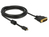 HDMI Kabel Micro-D Stecker an DVI 24+1 Stecker 2m, Delock® [83586]