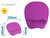 Alfombrilla para raton q-connect con reposamuÑecas ergonomica de gel color violeta