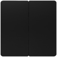 DELTA i-system Wippe 2-fach neutral für Serienschalter, soft schwarz, 5TG62050SB