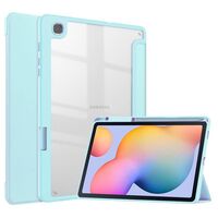 Tri-fold Transparent TPU cover - Sky Cloud Blue for Samsung Galaxy Tab Tablet-Hüllen