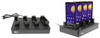 4 way desktop charging dock, Power cable, adapter. Charging via pogo pins.For Samsung Galaxy Xcover 5