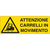 Cartello di Segnalazione - Attenzione Carrelli in Movimento - 350x125 mm - E1753