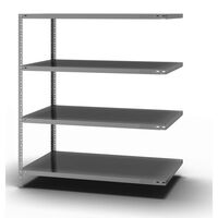Bolt-together shelf unit, light duty, zinc plated
