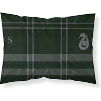 FUNDA DE ALMOHADA 100% ALGODÓN MODELO SLYTHERIN CUADRO DE 50X80CM.