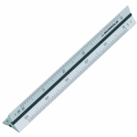 Aluminium-Dreikant 10 cm Kunststoff Teilung ingenieur DIN