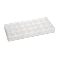 Schneider Chocolate Mould in Clear with Spheres Shape - Shock Resistant