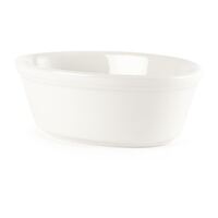 Churchill Super Vitrified Oval Pie Dishes in White 150mm Pack of 12