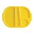 Kristallon Food Compartment Trays Made of Polycarbonate in Yellow - Pack of 10