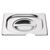 Vogue Stainless Steel Gastronorm Notched Pan Lid - Stainless Steel - GN 1 / 6