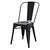 Bolero GL331 Side Chair in Black Galvanised Steel - 850 x 425 x 510 mm