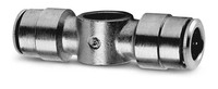6620 8-1/4, Push in fitting-double banjo ring connector-8mm tube-1/4