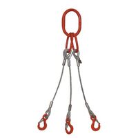 Wire rope slings - Three leg sling 10mm dia. rope