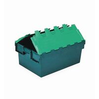 Two tone green polypropylene container