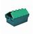 Two tone green polypropylene container