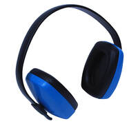 Gehörschutz Super mit verstellbaren Muscheln, blau / schwarz