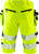High Vis Stretch-Shorts Damen Kl.1, 2529 PLU Warnschutz-gelb - Rückansicht