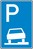 Verkehrszeichen VZ 315-55 Parken auf Gehwegen, 900 x 600, 2mm flach, RA 1