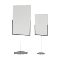 Chevalet de table / Support d'information / Porte-affiche en métal avec pochette en verre acrylique | A3