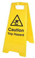 SPARTEX 58521 CAUTION TRIP HAZARD (FREE-STANDING FLOOR SIGN)