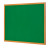 Bi-Office Earth Executive Green Felt Notice Board with Oak Finish Frame 180x120cm right view