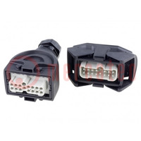 Connector: HDC; male + female; plug + socket,complete set; M32