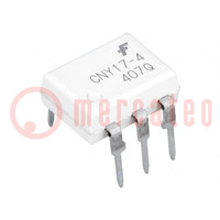 Optokoppler; THT; Ch: 1; OUT: Transistor; UIsol: 4,17kV; Uce: 100V