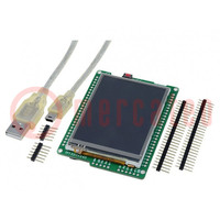 Display: TFT; 2.8"; 240x320; Interface: USB OTG