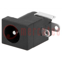 Connector: DC supply; socket; male; 5.5/2mm; 5.5mm; 2.1mm; 5A; 12VDC