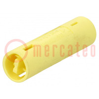 Connector: AC supply; male; NECTOR S; 42V; for cable; yellow; PIN: 2