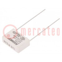Capacitor: paper; Y1; 1.8nF; 500VAC; 15mm; ±20%; THT; P295; 1500VDC