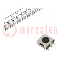 Microswitch TACT; SPST; Pos: 2; 0.05A/12VDC; SMT; 1N; 6.5x6.2x2.6mm