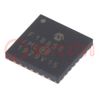 IC: PIC mikrokontroller; 28kB; 32MHz; 2,3÷5,5VDC; SMD; QFN28; PIC16