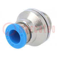 Push-in fitting; straight; -0.95÷6bar; Gasket: NBR rubber; QS; 6mm