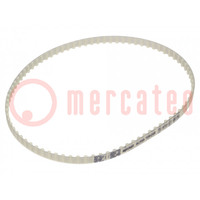Timing belt; T5; W: 6mm; H: 2.2mm; Lw: 410mm; Tooth height: 1.2mm
