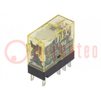 Relay: electromagnetic; DPDT; Ucoil: 24VDC; Icontacts max: 8A