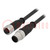 Cable: for sensors/automation; PIN: 12; M12-M12; 5m; plug; plug