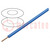 Wire; 0.2mm2; solid; Cu; PVC; blue; 60V; 100m; 1x0.2mm2