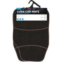 LUNA LUXURY 600G BLACK CARPET CAR MATS