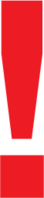 Sonderzeichen - !, Rot, 35 mm, Folie, Für außen und innen, Permanent haftend