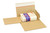 Buchverpackung Drehfix, 220 x 160 x 10 - 50 mm, braun, mit Selbstklebeverschluss